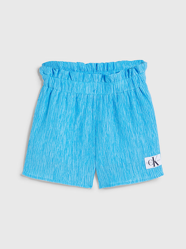 BLUE CRUSH Crinkle Lyocell Paperbag Shorts for girls CALVIN KLEIN JEANS