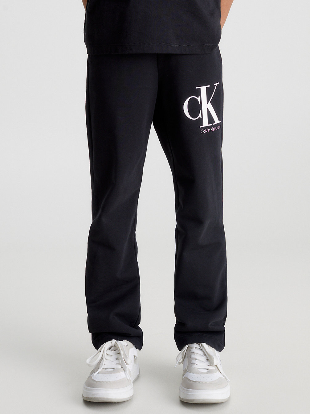 CK BLACK > Spodnie Dresowe Z Logo > undefined Dziewczynki - Calvin Klein