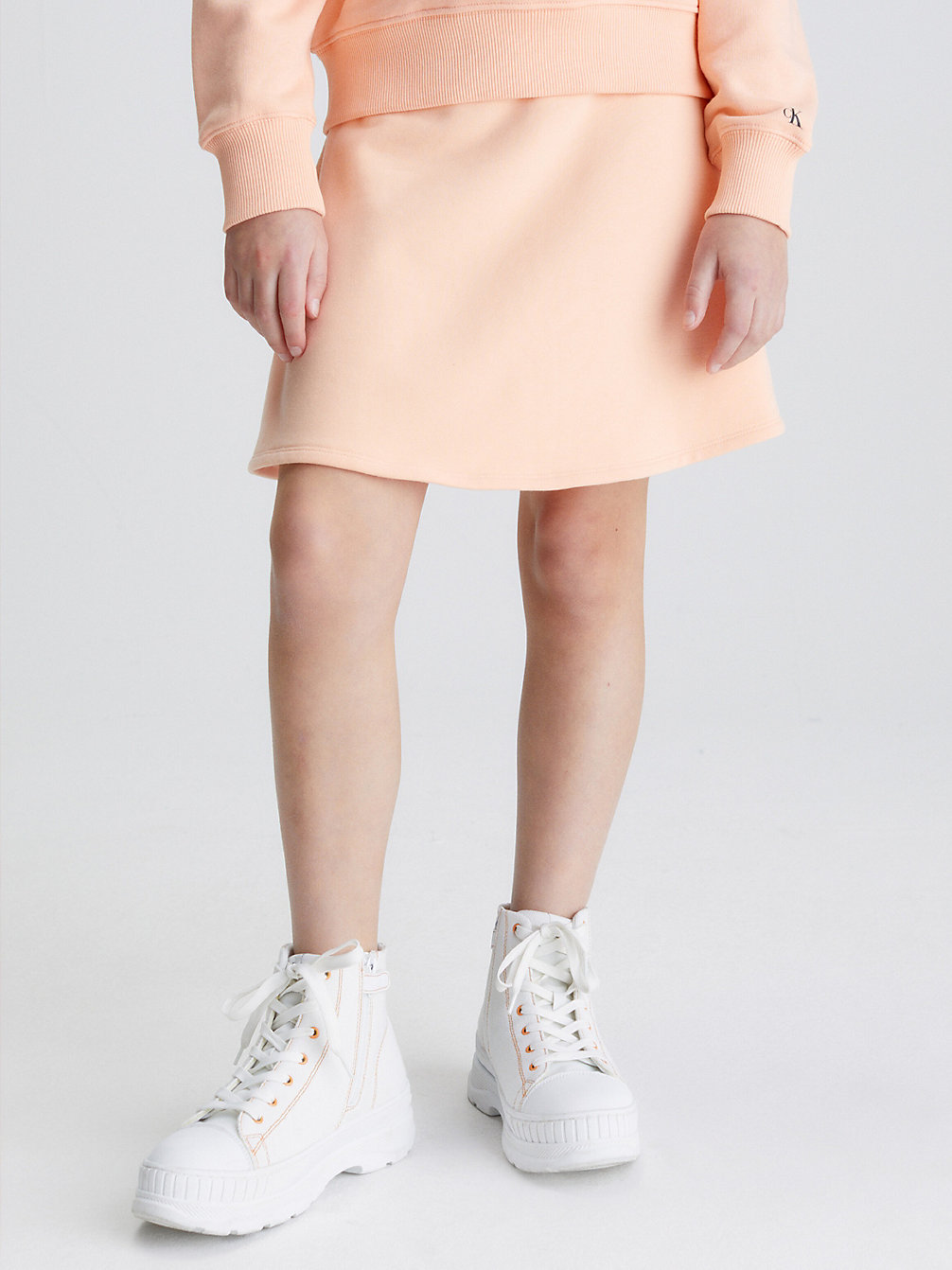 FRESH CANTALOUPE Stretch Terry Flared Skirt undefined girls Calvin Klein