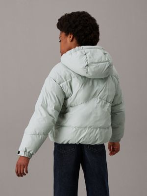 grey pufferjack voor meisjes - calvin klein jeans