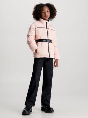 Calvin klein deals pink puffer jacket