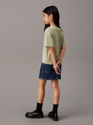 misty vale boxy t-shirt for girls calvin klein jeans