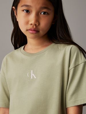 misty vale boxy t-shirt for girls calvin klein jeans