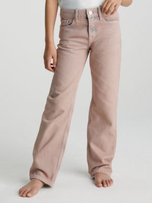 Pink best sale jeans pants