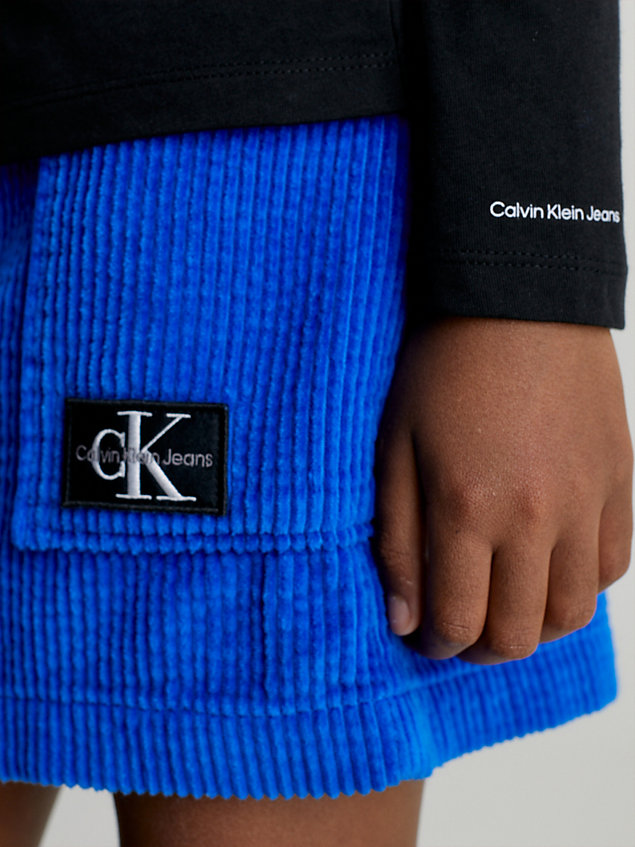blue corduroy skirt for girls calvin klein jeans