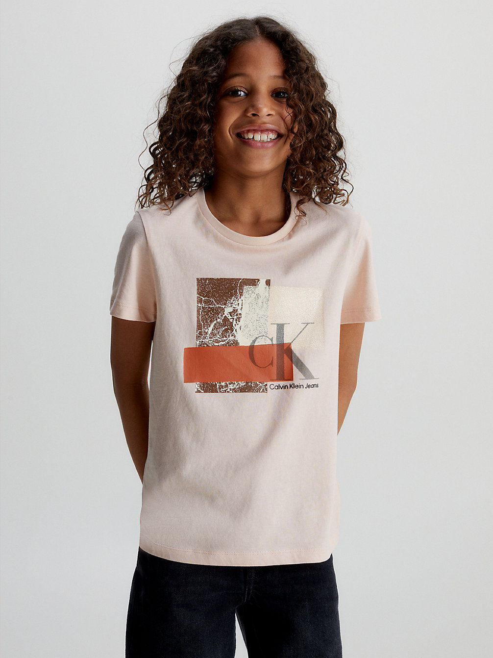 Camiseta Boxy Con Logo > ROSE CLAY > undefined nina > Calvin Klein