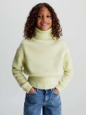 Lime roll hotsell neck jumper