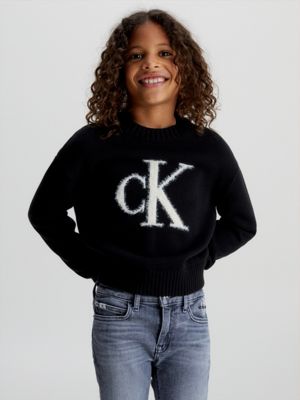 Calvin klein logo on sale sweater