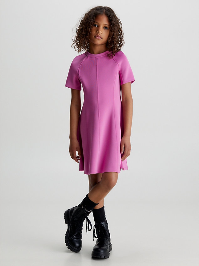robe évasée purple pour filles calvin klein jeans