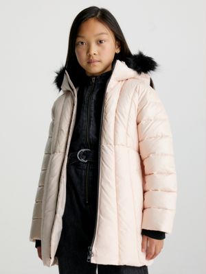 Girls calvin klein on sale coat