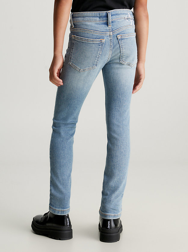 fresh river blue stretch mid rise skinny jeans for girls calvin klein jeans