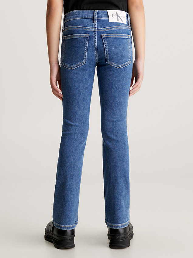 denim flared jeans voor meisjes - calvin klein jeans
