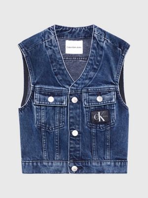 Denim gilet womens sale