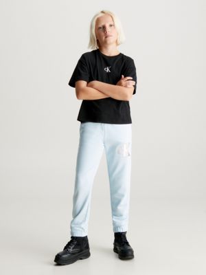 Calvin Klein pantalón chandal de algodón orgánico con logo y corte