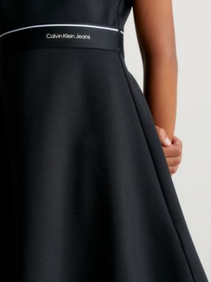 Flare Punto Skirt Black - Calvin Klein →