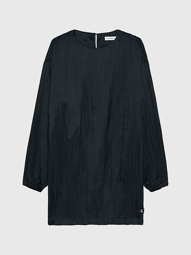 black lässiges plissee-kleid für maedchen - calvin klein jeans