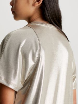 Metallic Coated T-shirt Dress Calvin Klein®