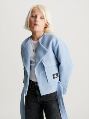 Calvin klein toggle wrap front clearance jacket