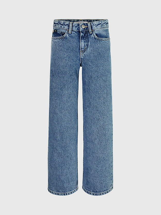 High Rise Jeans mit weitem Bein Calvin Klein® | IG0IG023641A4