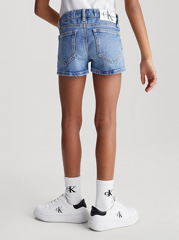 authenticmid slim denim shorts for girls calvin klein jeans