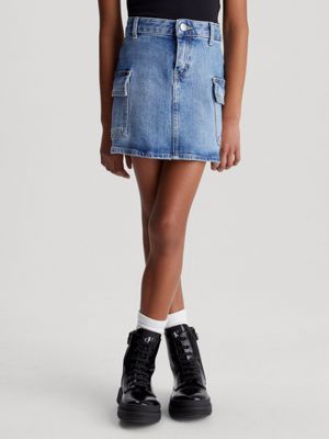 Calvin klein outlet denim mini skirt