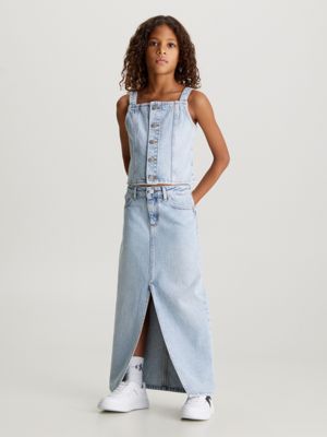 Calvin klein iconic on sale dungaree dress