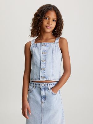 Denim tops hot sale for girl