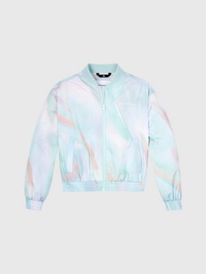 serenity aop all-over printed bomber jacket for girls calvin klein jeans