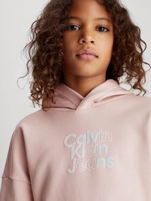 Calvin klein flock 2025 logo sweatshirt