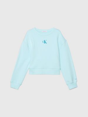 Baby blue hotsell calvin klein sweatshirt