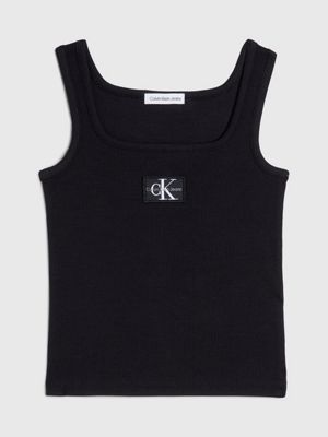 Tank Tops Calvin Klein Jeans Milano Tank Top Ck Black