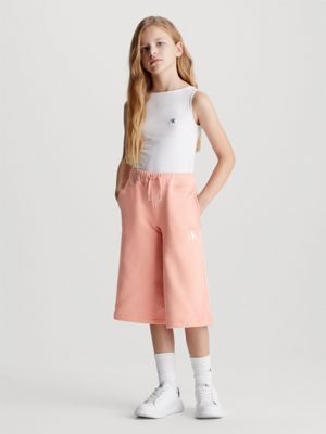 Calvin Klein - Girls Pink Cotton Joggers