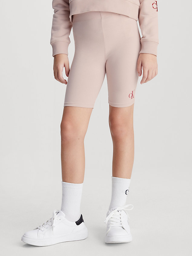 pink radler-shorts für mädchen - calvin klein jeans