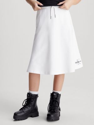 カルバンクライン CALVIN KLEIN Womens White Unlined Midi Wear To