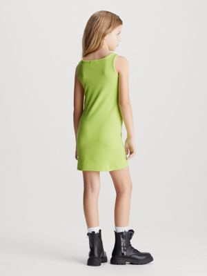 Lime green tank clearance dress