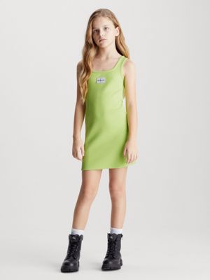 Lime green outlet tank dress