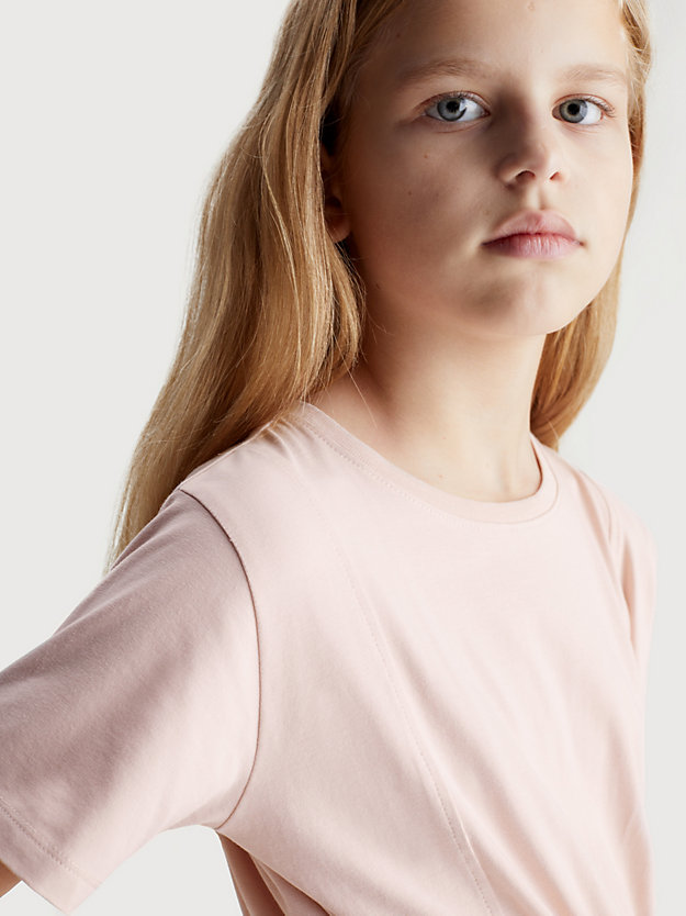 sepia rose monogram t-shirt dress for girls calvin klein jeans