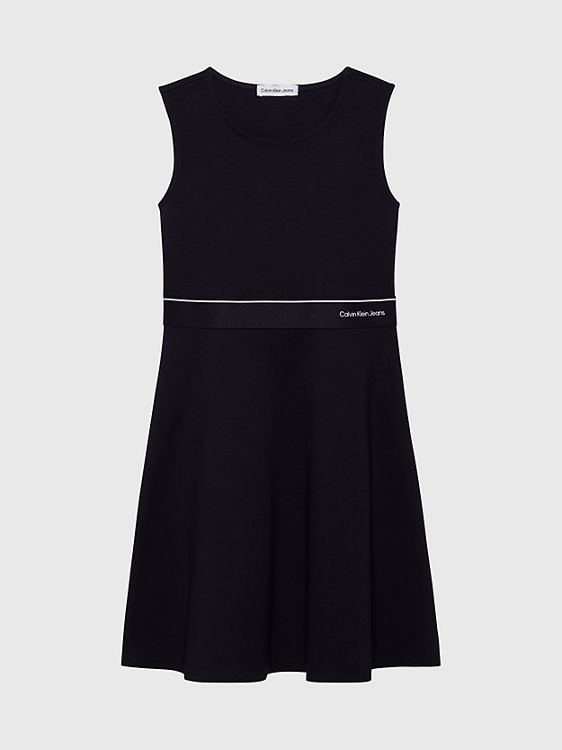 ck black milano jersey sleeveless dress for girls calvin klein jeans