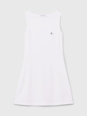 White cotton hot sale tank dress