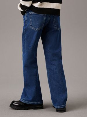 jean bootcut mid rise blue pour filles calvin klein jeans