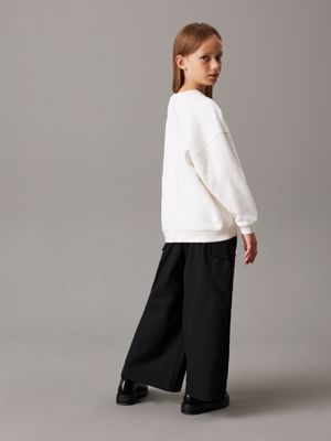 black technische cargobroek voor meisjes - calvin klein jeans