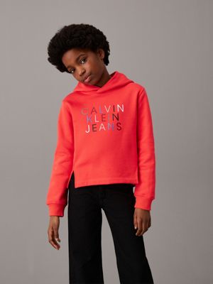 Girls calvin klein hoodie best sale