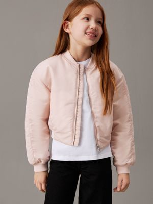 Boxy Satin Bomber Jacket Calvin Klein IG0IG02679TER