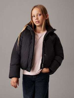 Calvin klein big girls belted puffer jacket hotsell