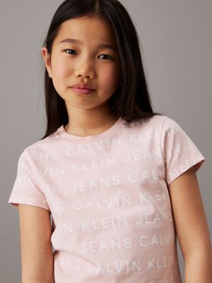 Girls calvin klein t shirt on sale