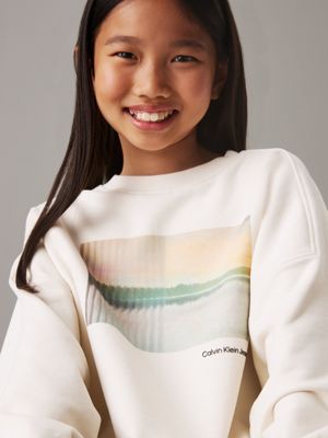 turtledove graphic sweatshirt for girls calvin klein jeans