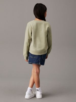 misty vale relaxed graphic sweatshirt for girls calvin klein jeans