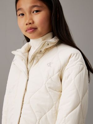 turtledove quilted jacket for girls calvin klein jeans