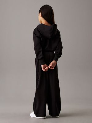 black milano tracksuit for girls calvin klein jeans