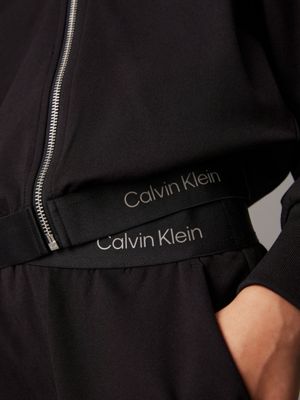 ck black milano tracksuit for girls calvin klein jeans